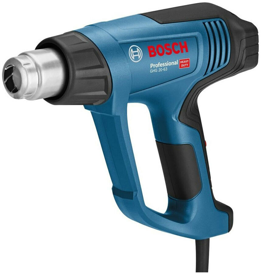 Строительный фен BOSCH GHG 20-63 Professional Case, без аккумулятора, 2000 Вт