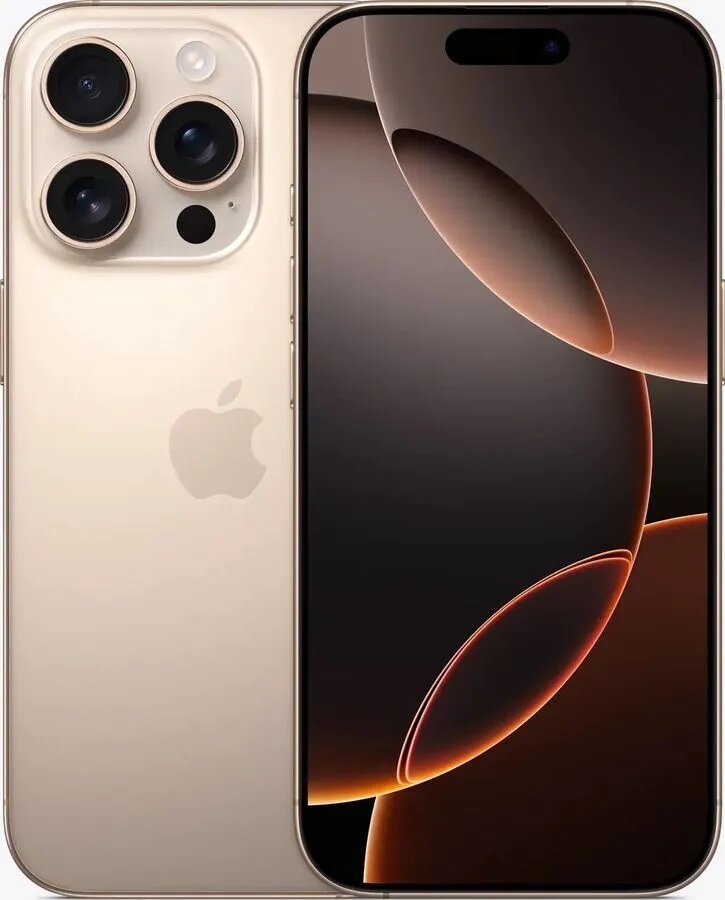 Смартфон Apple iPhone 16 Pro 128 ГБ, Dual: nano SIM + eSIM, Black Titanium