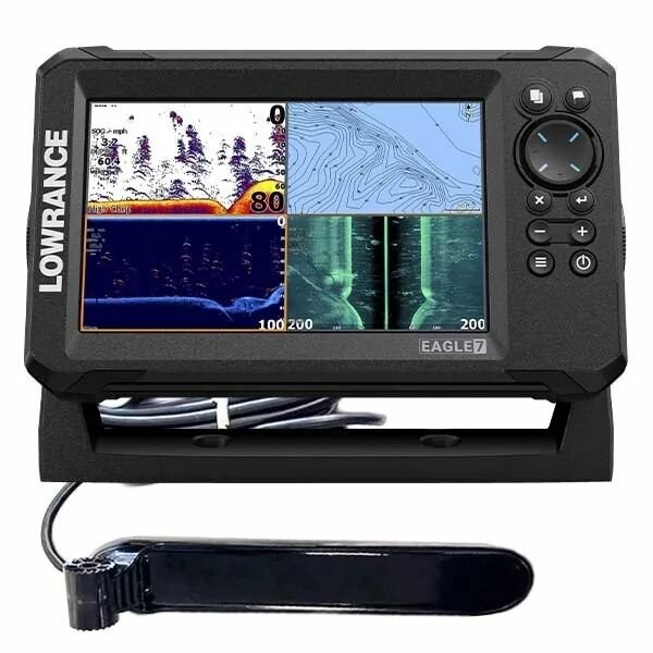 Эхолот картплоттер Lowrance Eagle 7 с датчиком TripleShot HD