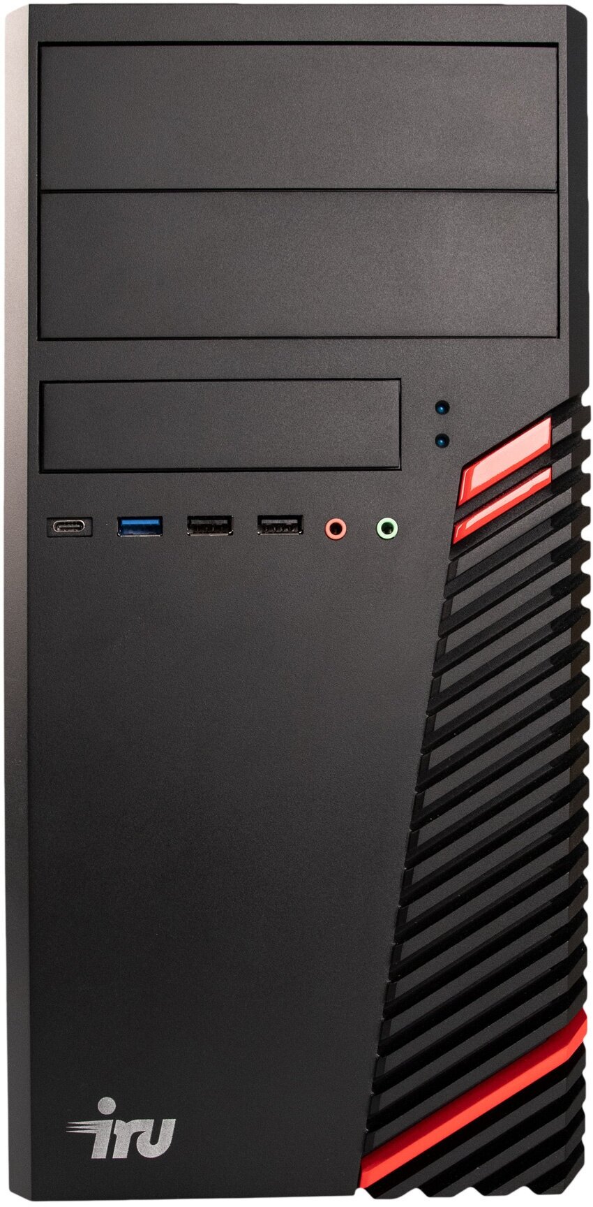 ПК IRU Home 310H6SM MT i5 12400 (2.5) 8Gb SSD256Gb UHDG 730 Free DOS GbitEth 400W черный (1901028)