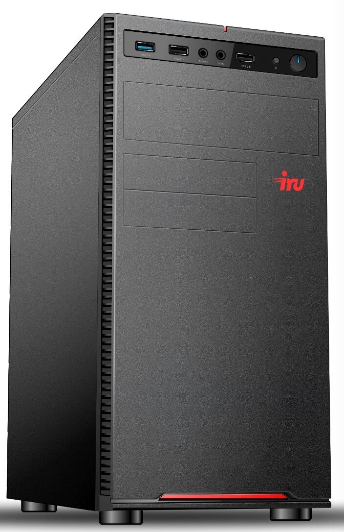 ПК IRU Home 310H6SE MT i3 12100 (3.3) 16Gb SSD1Tb UHDG 730 Free DOS GbitEth 400W черный (1994647)