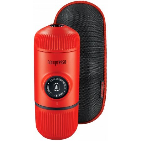 Ручная кофеварка WACACO Nanopresso Lava Red + Case