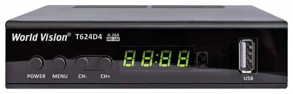 TV-тюнер World Vision T624 D4 черный