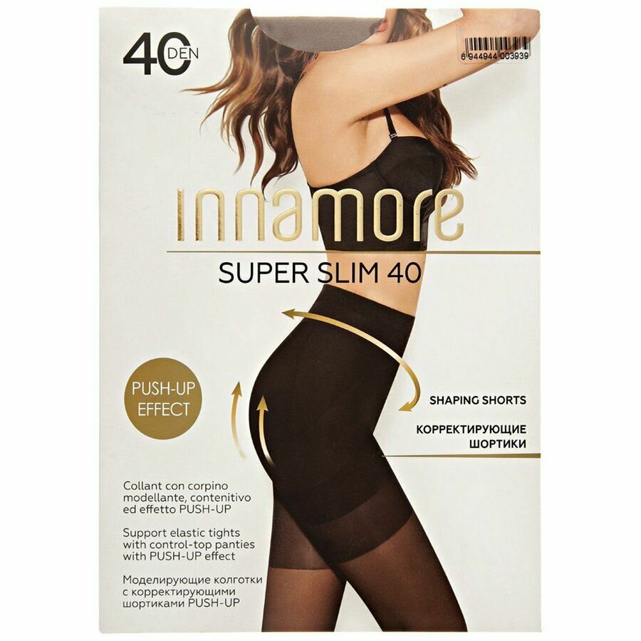 Innamore Колготки Super Slim 40 daino, 4, с корректирующими шортами и push-up эффектом