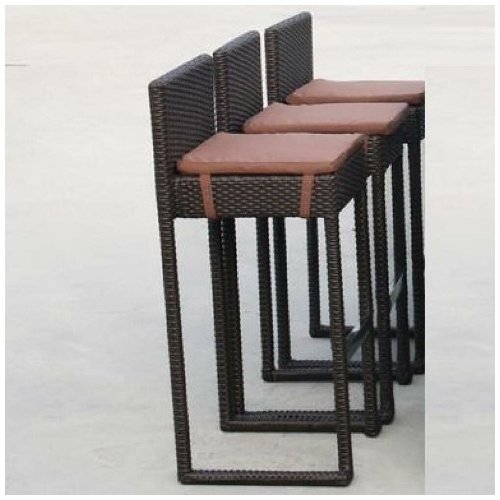 Afina Плетеный барный стул Y390A-W63 Brown
