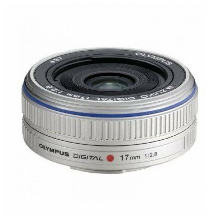 Объектив Olympus M.Zuiko Digital 17 mm 1:2.8 Pancake серебро