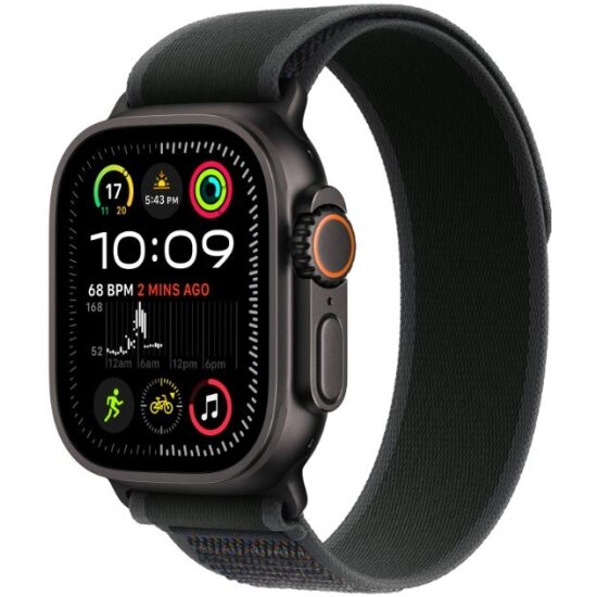Смарт-часы Apple Watch Ultra 2 2024 GPS + Cellular 49mm Titanium Case with Trail Loop - S/M черный титан