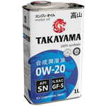 Масло моторное TAKAYAMA Adaptec SAE 5W30 GF-5 API SN 4л. артикул 605585