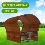Козырек над входной дверью, над крыльцом YS50SW белый каркас серым поликарбонатом ArtCore - Изображение 6