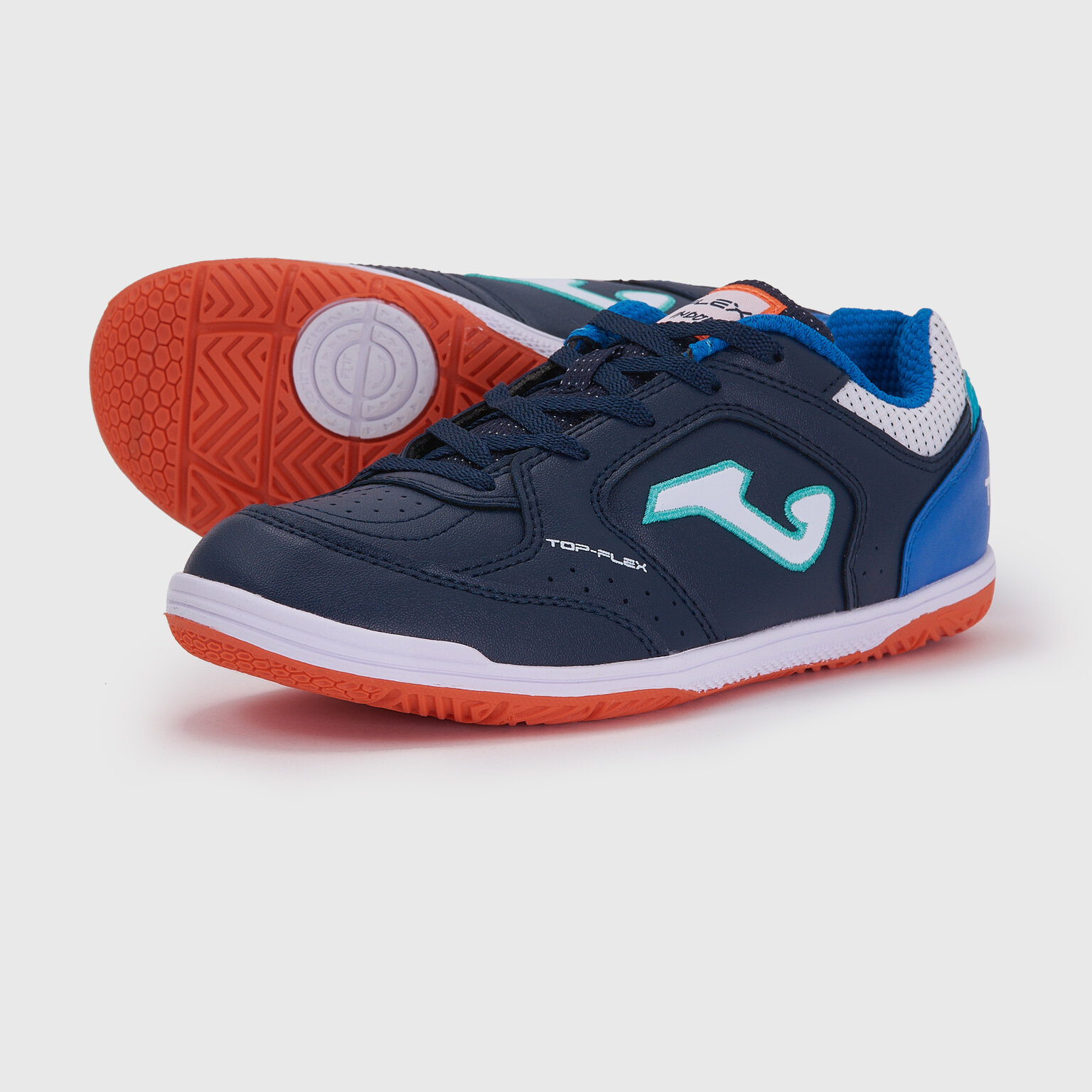 Футзалки детские Joma Top Flex TPJW2333 IN, р-р 32.5RUS (1.5 US), Темно-синий