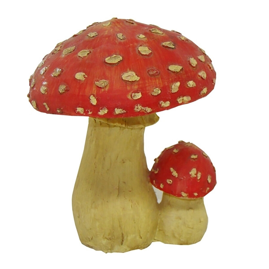 Фигура декоративная садовая Мухомор №1, 13*13*18 см KSMR-626495/F554