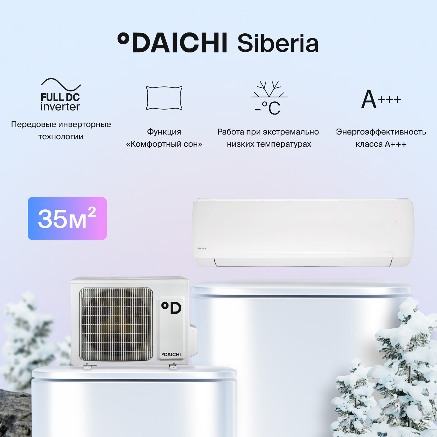 Настенная сплит-система Daichi SIB35AVQS1R/SIB35FVS1R