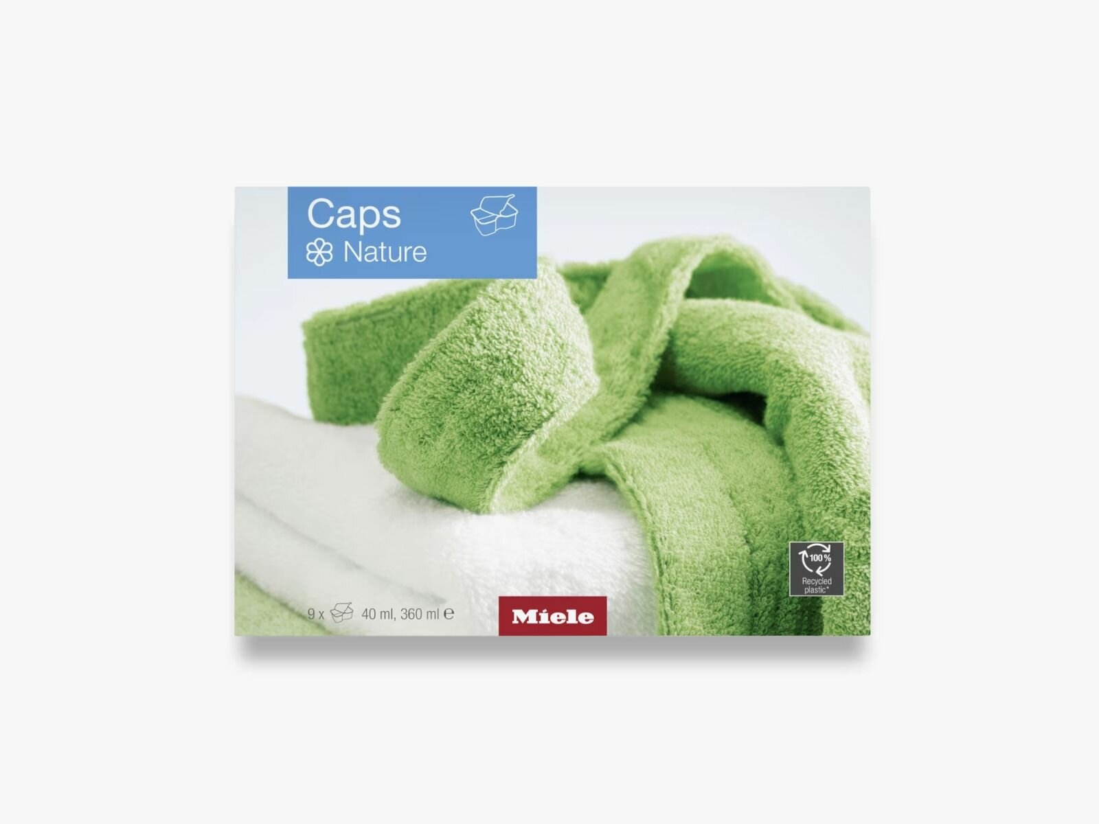 Кондиционер для белья со свежим запахом Miele Caps Nature, (9x40мл) 360 мл. (Из Финляндии)