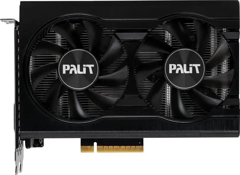 Видеокарта Palit PCI-E 4.0 PA-RTX3050 DUAL NV RTX3050 8Gb 128bit GDDR6 1552/14000/HDMIx1/DPx3/HDCP R