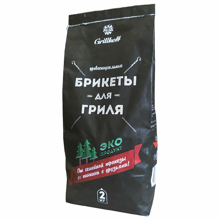 Grillkoff Брикеты древесноугольные, 2 кг