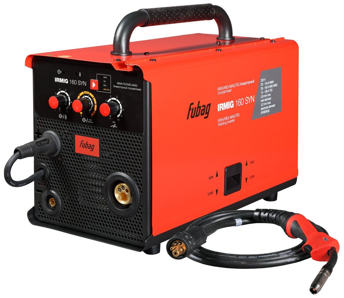 Сварочный аппарат инверторного типа Fubag IRMIG 160 SYN, TIG, MMA, MIG/MAG