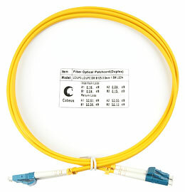 Шнур оптический duplex LC-LC 9/125 sm 2м Cabeus FOP(D)-9-LC-2M