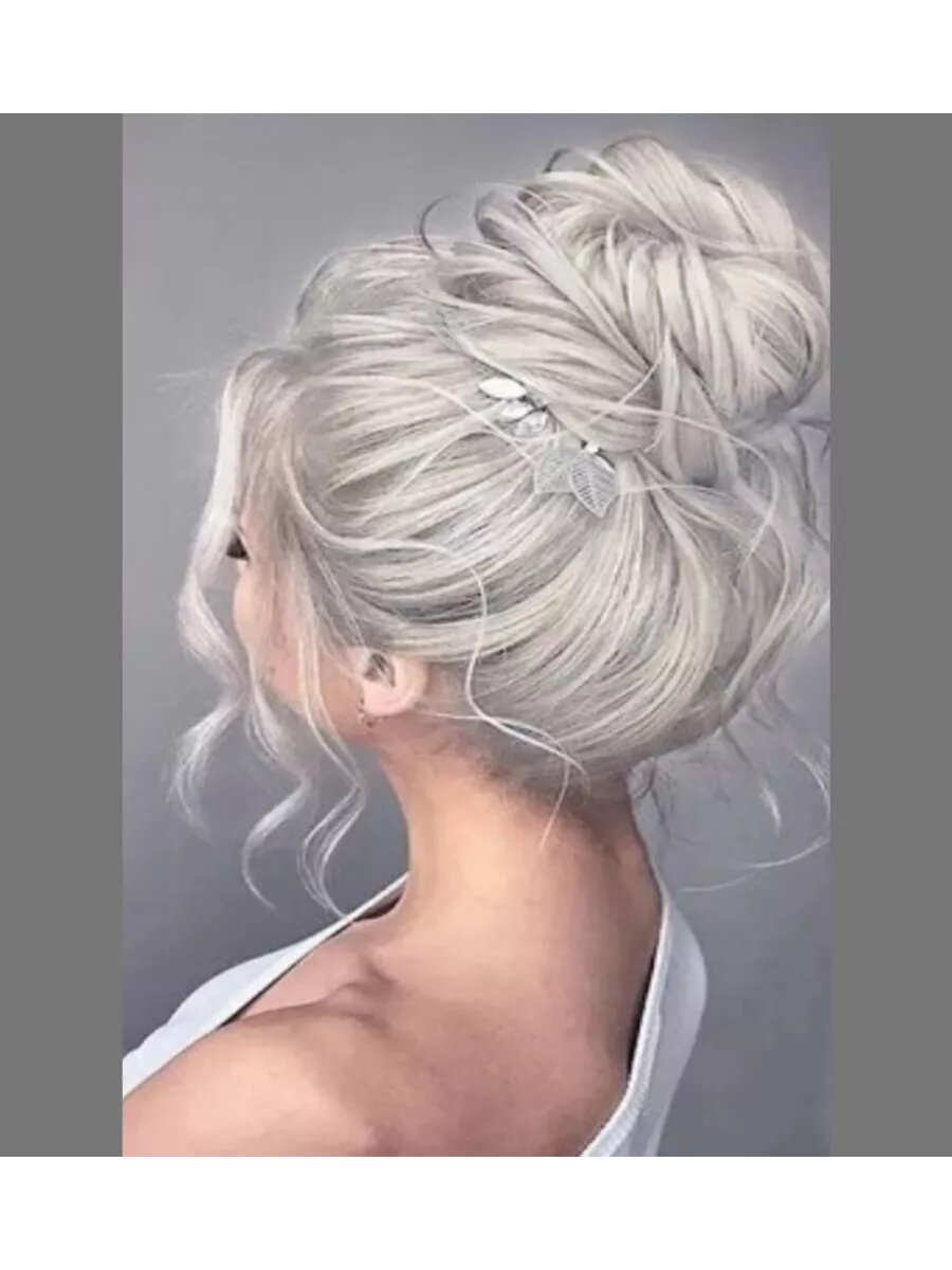 Шиньон резинка из термостойких волос для создания прически - Wigs Luxury