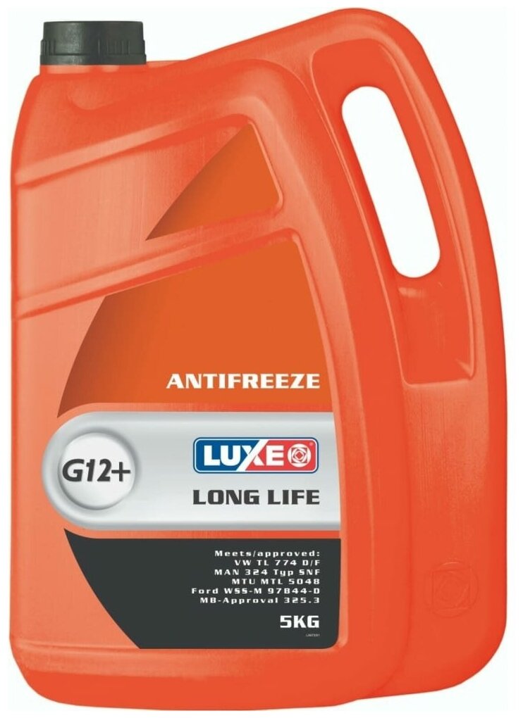 Антифриз 5Кг - Готовый Красный, Long Life G12+ Luxe арт. 673