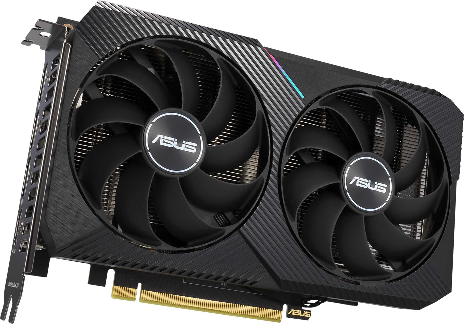 Видеокарта Asus PCI-E 4.0 DUAL-RTX3060-12G-V2 LHR NVIDIA GeForce RTX 3060 12288Mb 192 GDDR6 1777/15000 HDMIx1 DPx3 HDCP Ret