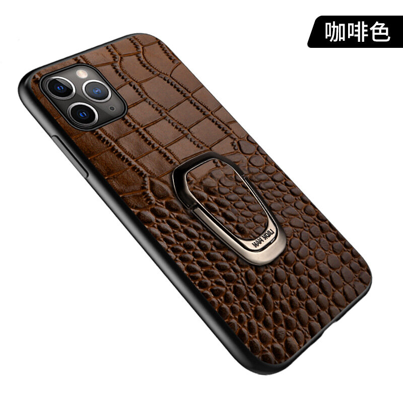 Чехол-магнит для iPhone 13, из воловьей кожи, с рисунком крокодила