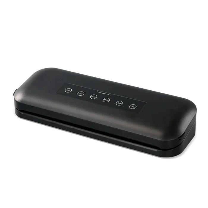Вакуумный упаковщик KaringBee HF-S8016 черный/для хранения сухих и влажных продуктов с откачкой воздуха из контейнера и запайкой пакетов/для овощей, фруктов, мяса, орехов, рыбы