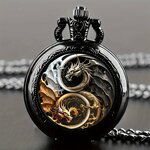 Карманные часы Карманные кварцевые ретро-часы с якорем - Изображение 4