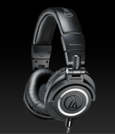 Наушники Audio-Technica ATH-M50x, mini jack 3.5 mm, черный