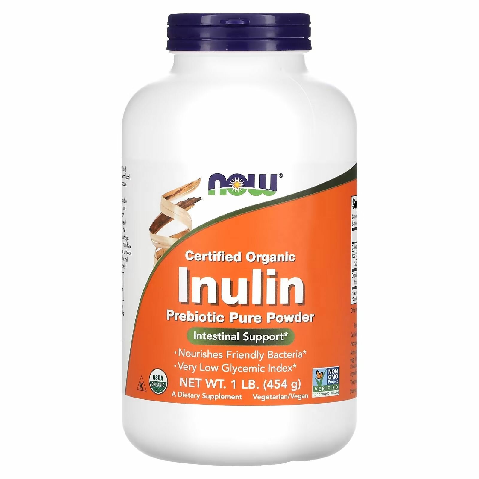 NOW Inulin Инулин пребиотик - 454 грамм