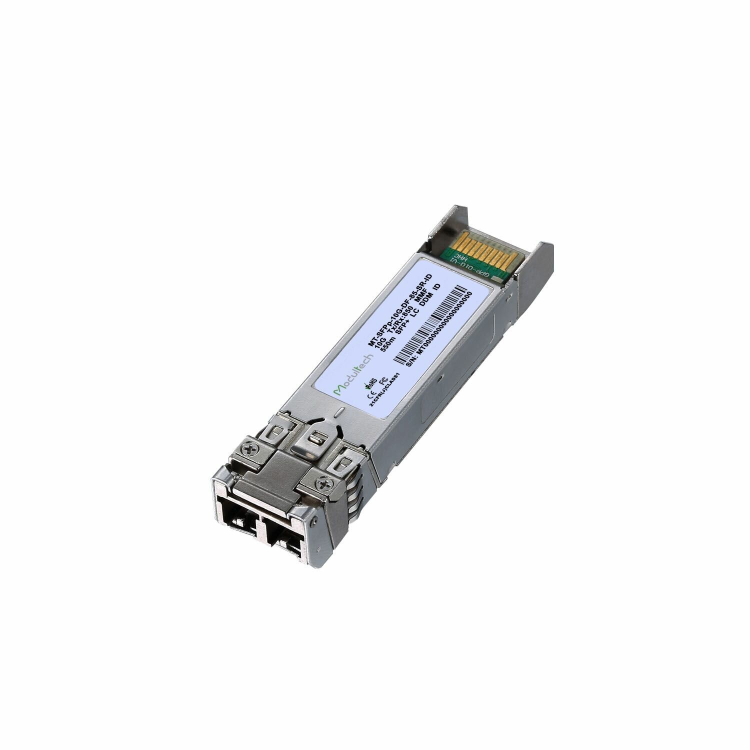 Industrial SFP+ 10 Гбит/с, 0,3 км, 850 нм, MMF, LC