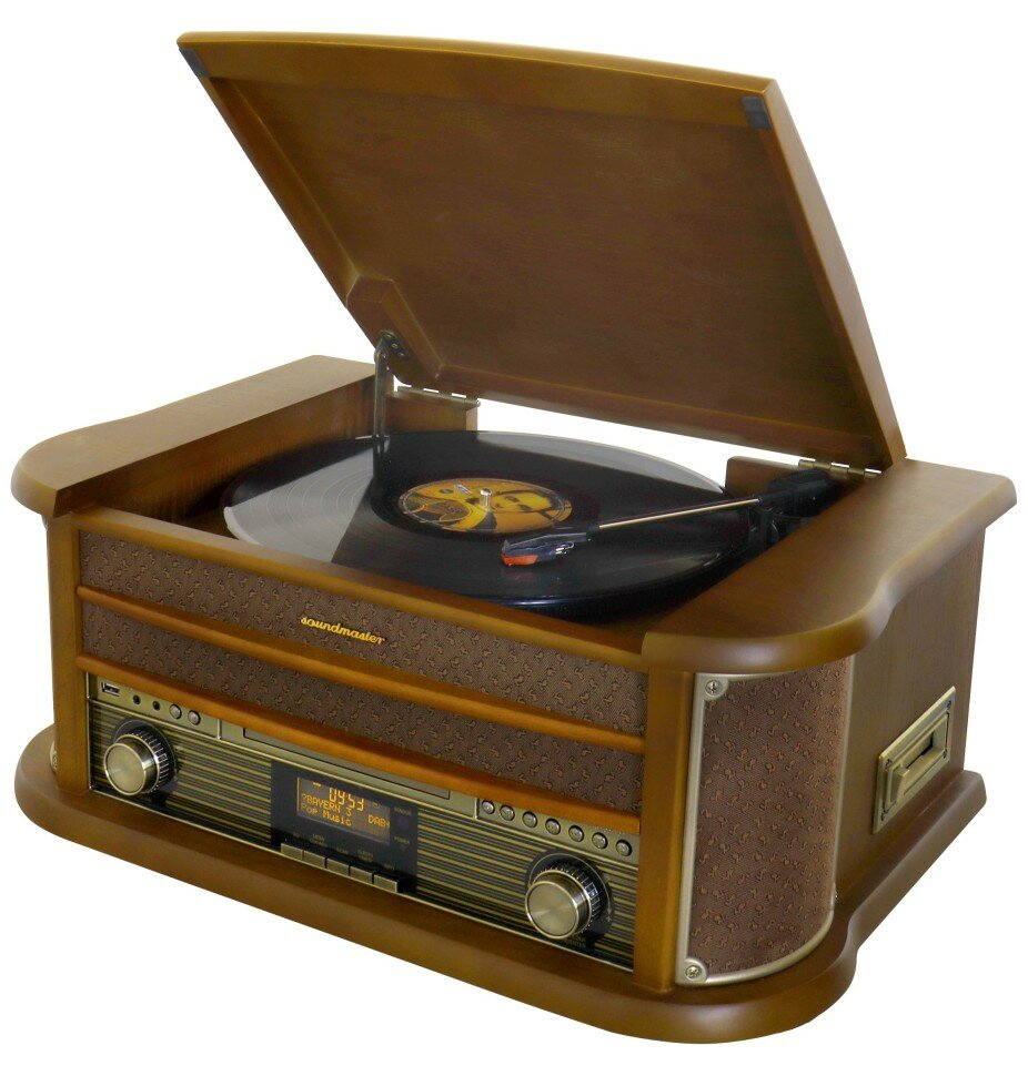Виниловый проигрыватель Soundmaster NR565DAB