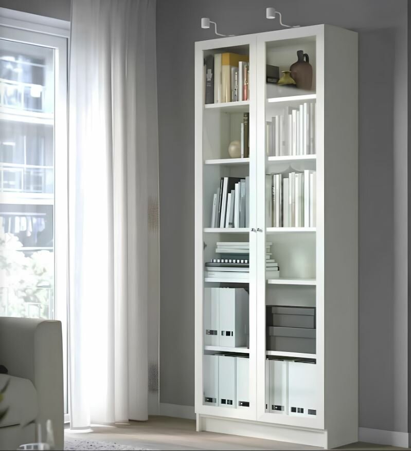 Шкаф книжный "Brams" Белый