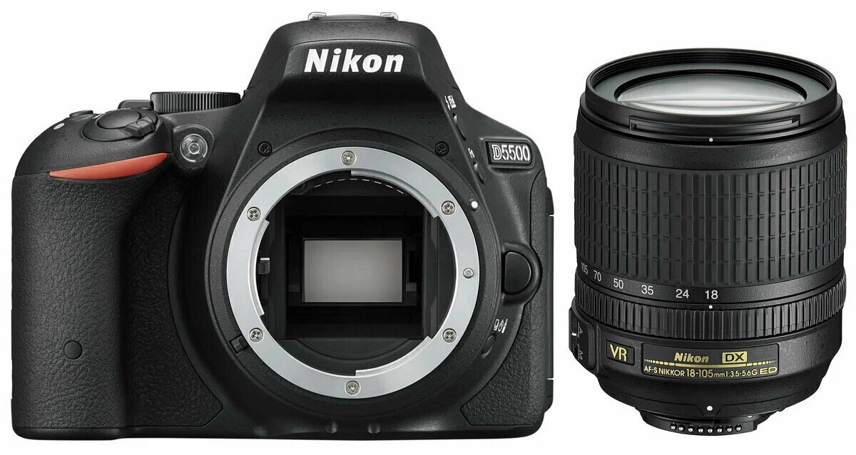Цифровая зеркальная фотокамера Nikon D5500 kit 18-105mm