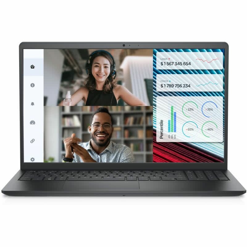 Ноутбук Dell Vostro 3520, 15.6" (1920x1080) IPS 120 Гц/Intel Core i3-1215U/8 ГБ DDR4/512 ГБ SSD/Intel UHD Graphics/Ubuntu, Черный (HDL5A91028W)