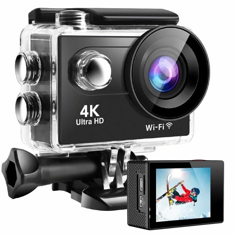 Экшн камера подводная ULTRA HD DV 4K WiFi