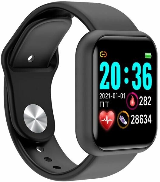 Смарт-часы IRBIS Iceline Black Display: 1.3inch TFT color screen Touch type: single point touch Battery: 150mAh Color Black