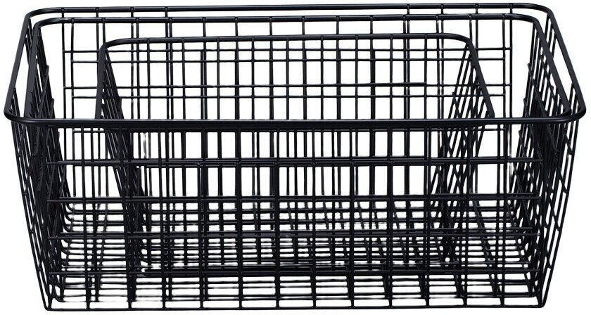 Корзина для хранения mina, 38х27,6х14,5 см, черная HF-MN-BSKT-MT-BLK-M