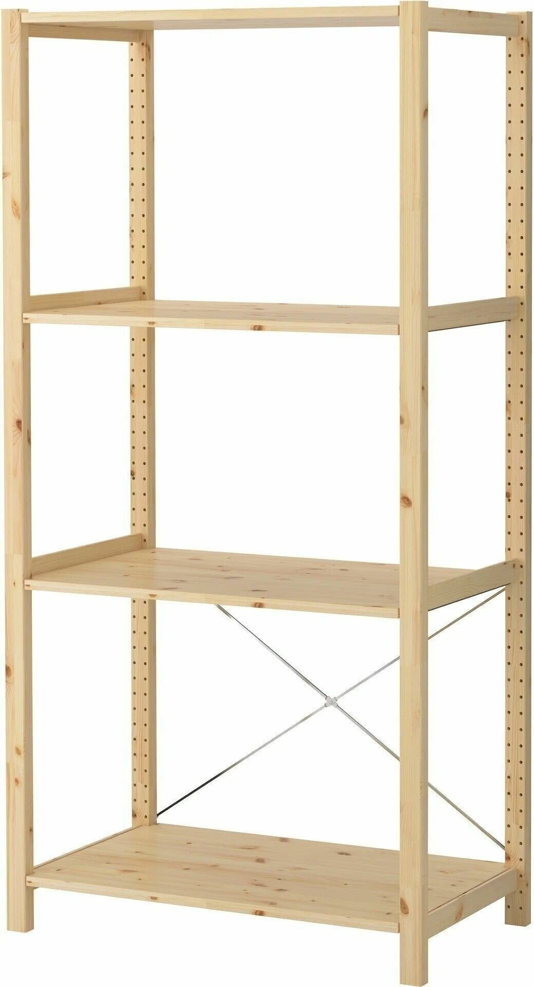 ИКЕА Стеллаж деревянный напольный IKEA Ivar 89х50х179 см, 4 полки, сосна