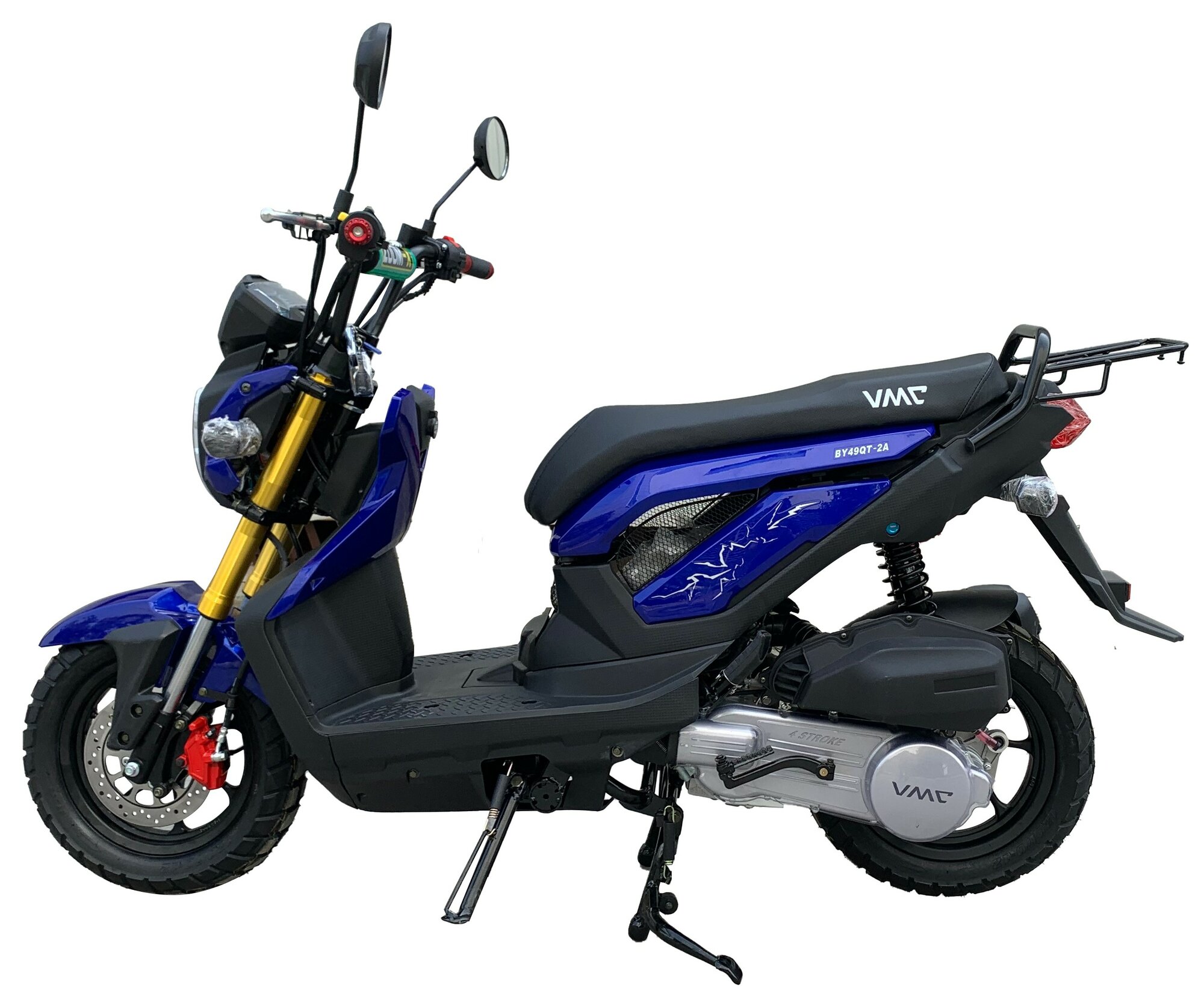 Скутер VMC NAKED BY49QT-5A 150 куб. см. (49 см3) синий (replika Honda Zoomer) сигнализация/без постановки на учет в ГАИ