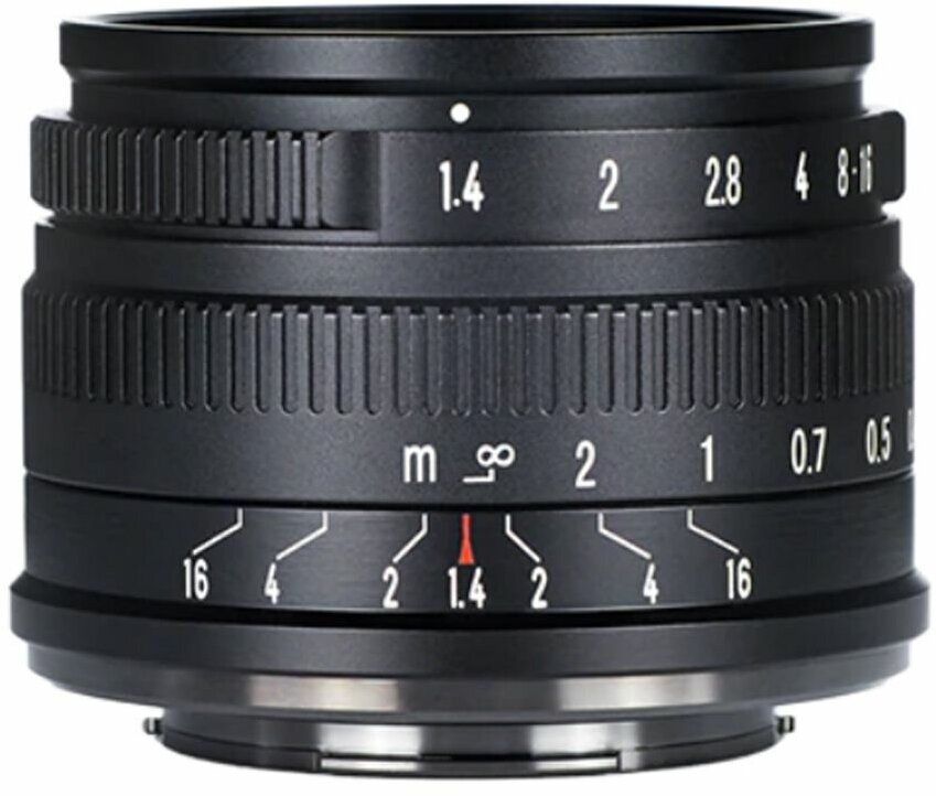 Объектив 7artisans 35mm F1.4 APS-C M43 (Panasonic Olympus), черный