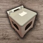 Табурет стульчик стул складной "мультистул" Elfplast размеры 27,3х23,2х44,5 см. большой дачный садовый пластиковый пластмассовый - Изображение 2