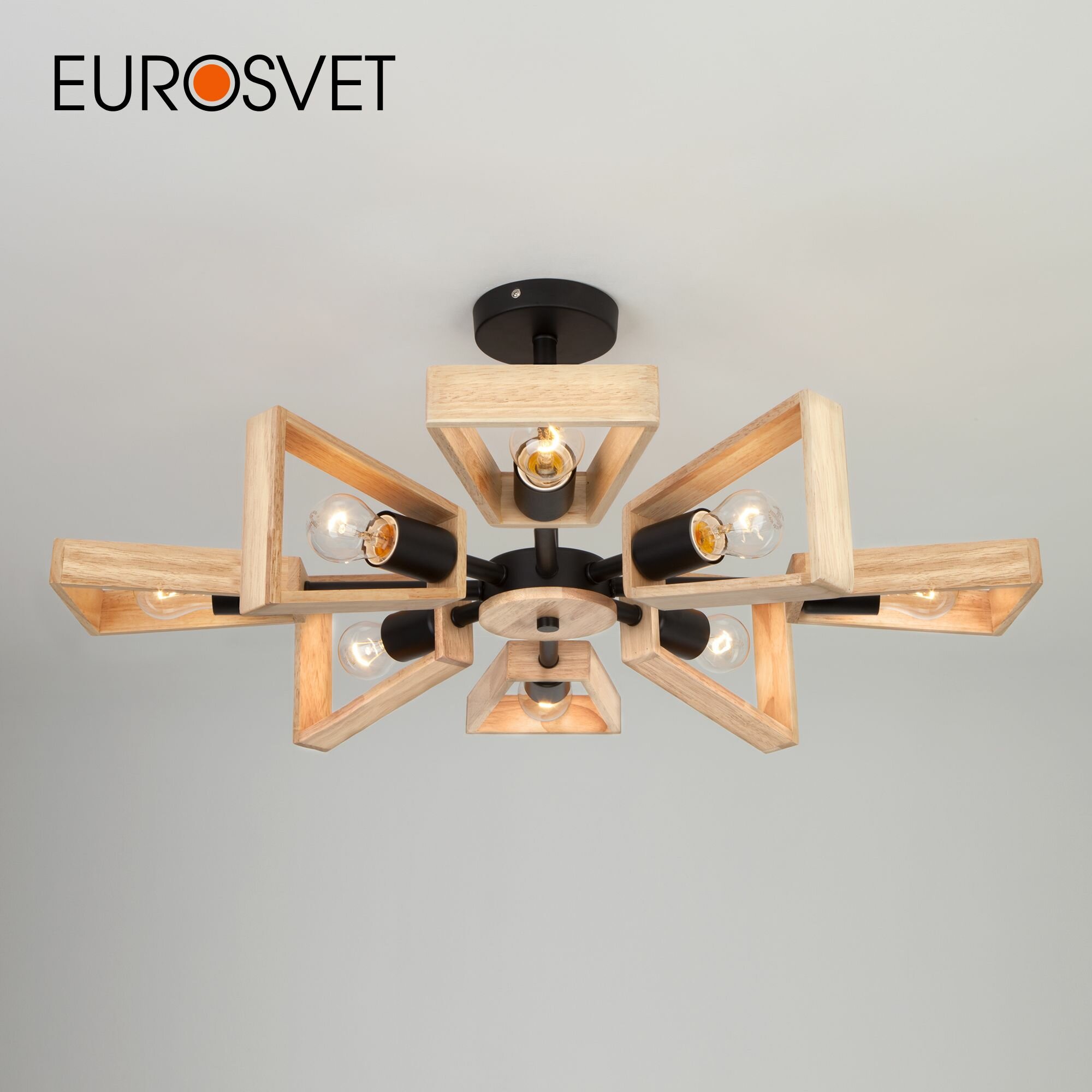 Потолочная люстра Eurosvet в стиле лофт
