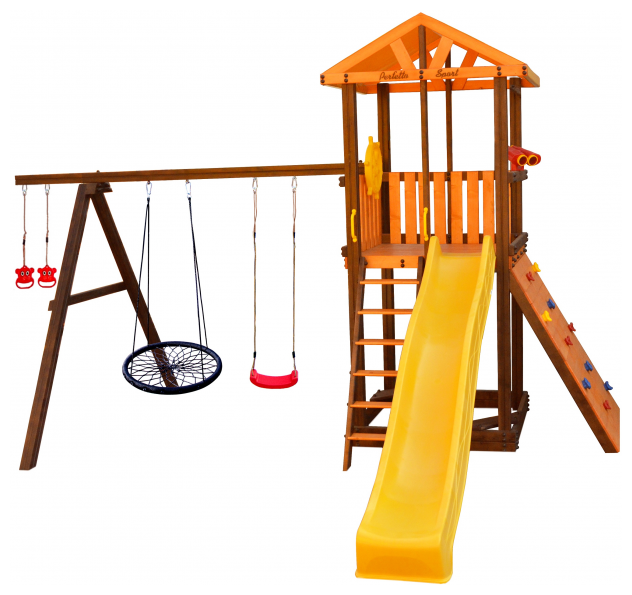 Игровой комплекс Perfetto sport Pitigliano-5 + качели, Паутина