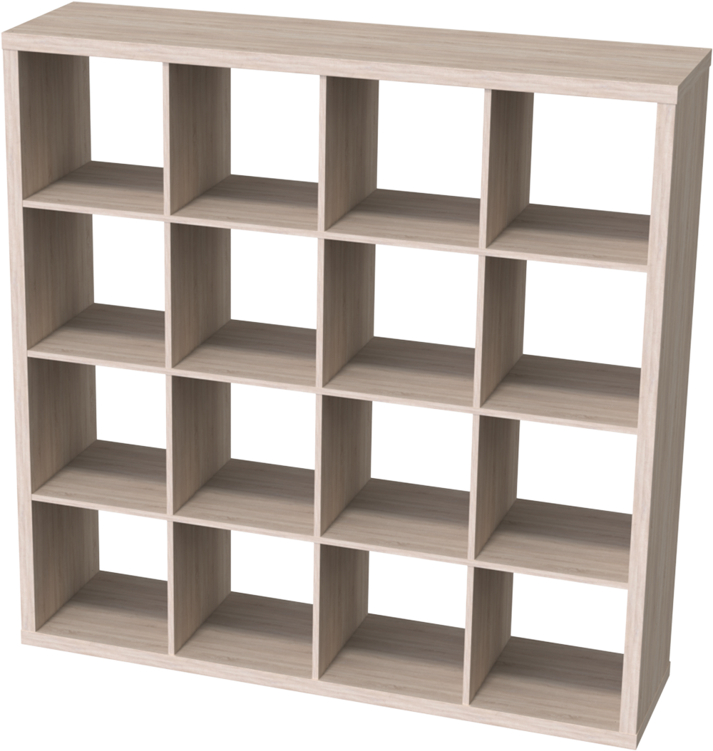 Стеллаж 16 ячеек, белый, 147x147х38 см. Фора 16 (Kallax IKEA)
