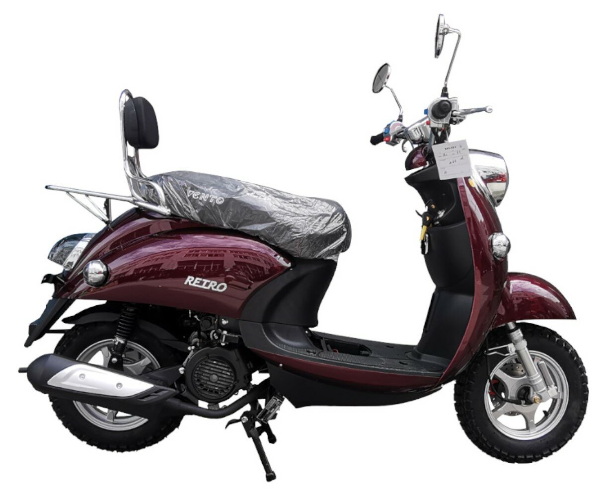 Скутер VMC VENTO RETRO (150 куб. см.) вишня/реплика Yamaha Vino/без постановки на учет в ГАИ