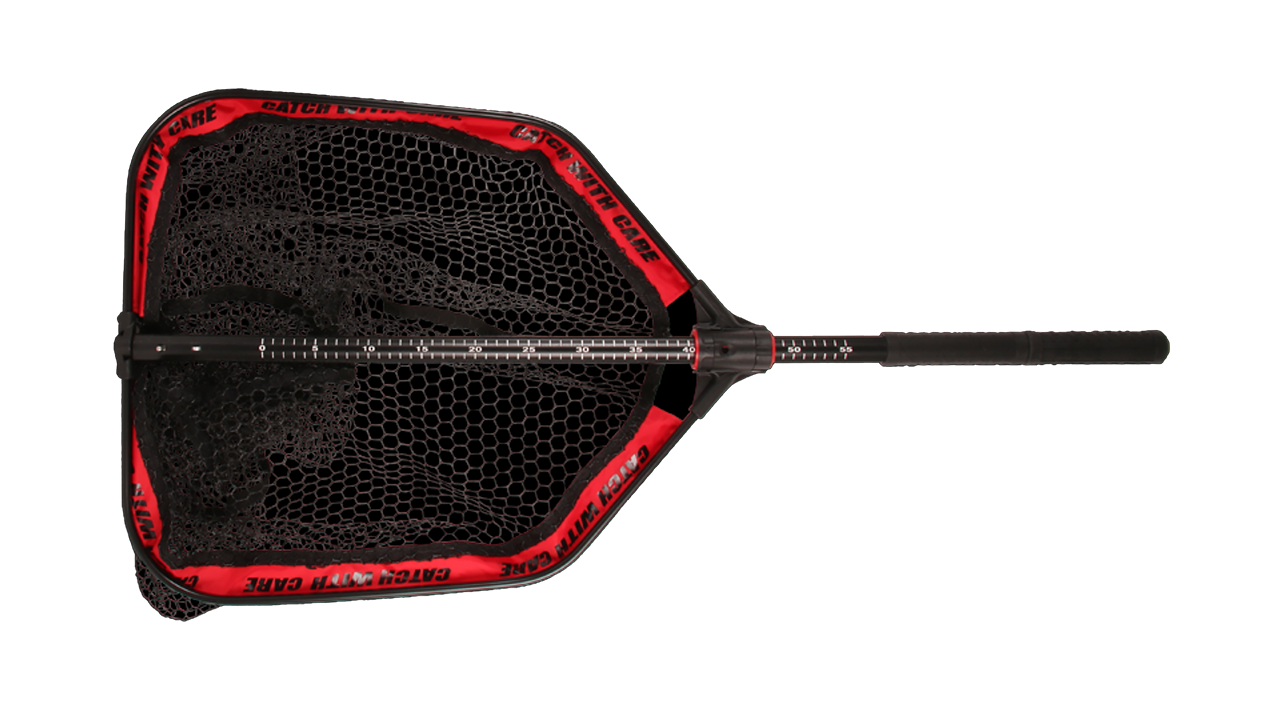 Подсачник с прорезиненной сеткой CWC Boat Net, размер 50x60, ручка 1,5м