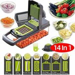 Овощерезка, терка, шинковка, нож для фигурной нарезки соломкой и кубиками картофеля фри