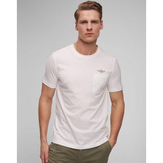 Футболка Aeronautica Militare 241TS2229J593-73062 мужская, цвет белый, размер XL