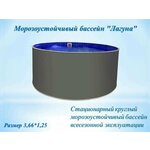 Морозоустойчивый бассейн Azuro Graphite круглый 5.0x1.2 м (без оборудования) - Изображение 2
