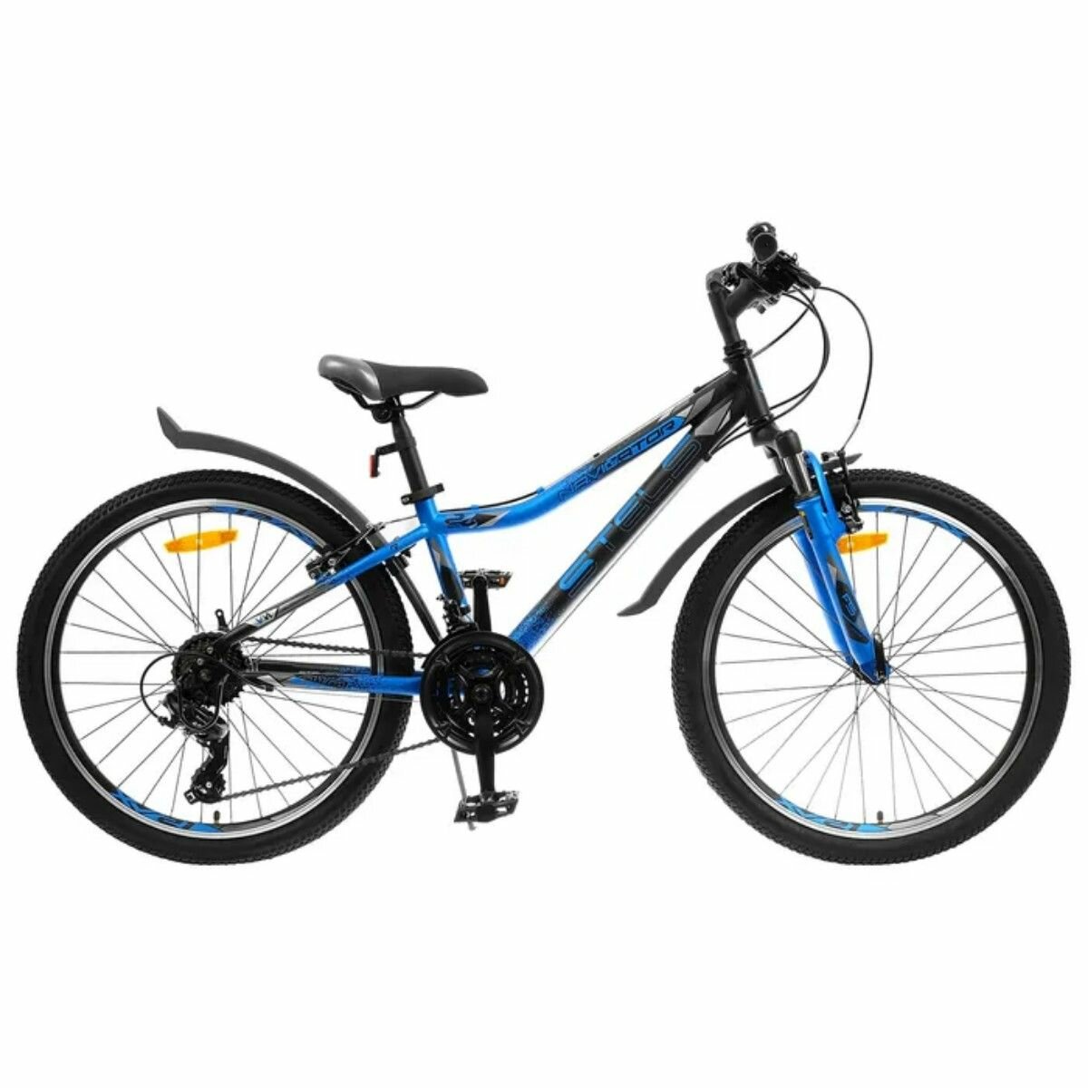 Велосипед Stels Navigator 24" 410 V 21 sp V010 Чёрный, Синий